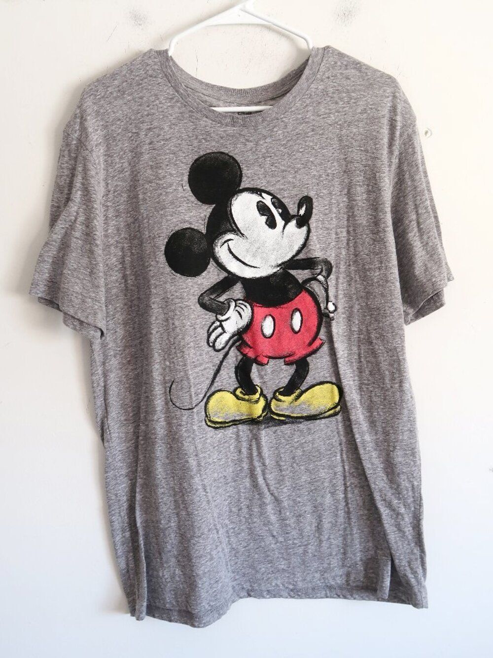 Disney Mickey Mouse Gray Tee - Size Large